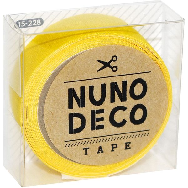KAWAGUCHI ヌノデコテープ 1.5cm×1.2m つみきのきいろ 15-228 1セット（3個）（直送品）