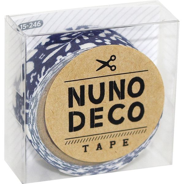 KAWAGUCHI ヌノデコテープ 1.5cm×1.2m 北欧の夜 15-246 1セット（3個）（直送品）