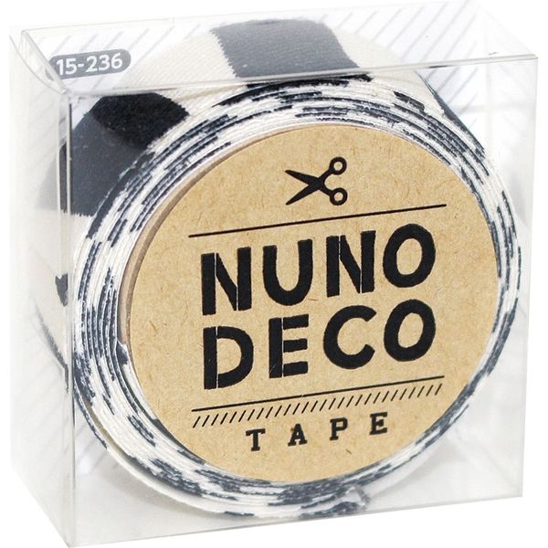 KAWAGUCHI ヌノデコテープ 1.5cm×1.2m しまうま 15-236 1セット（3個）（直送品）