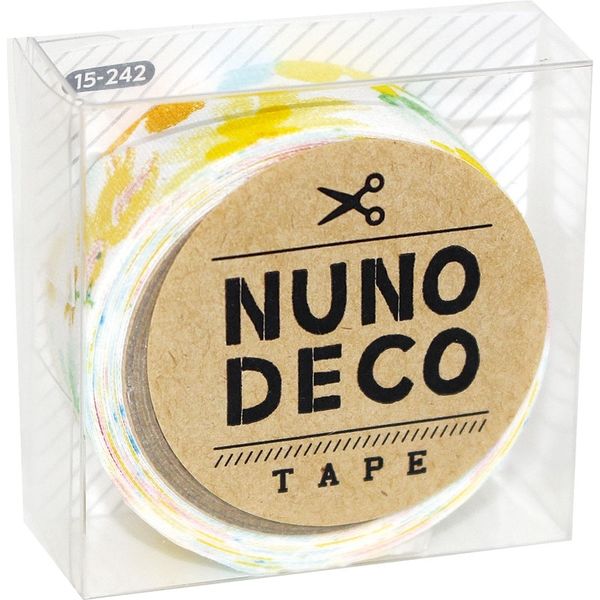 KAWAGUCHI ヌノデコテープ 1.5cm×1.2m 森のうた　きいろ 15-242 1セット（3個）（直送品）