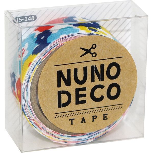 KAWAGUCHI ヌノデコテープ 1.5cm×1.2m おはなのかんむり 15-248 1セット（3個）（直送品）