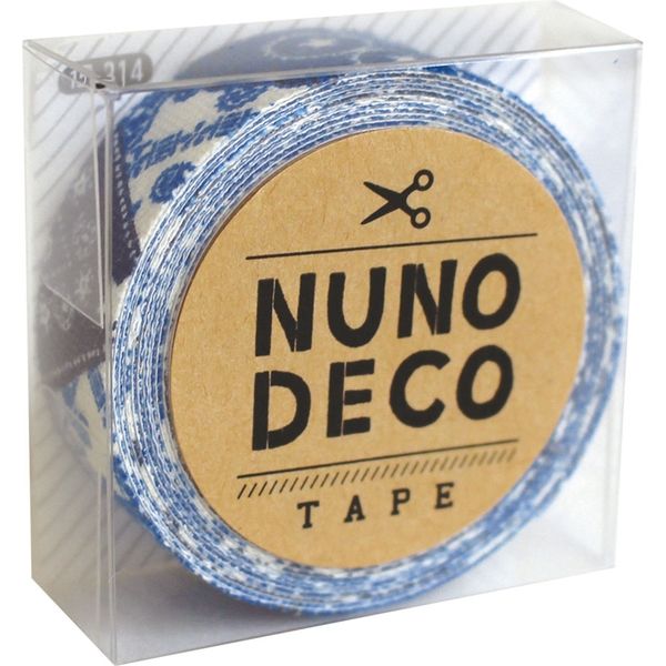 KAWAGUCHI ヌノデコテープ 1.5cm×1.2m バンダナあお 15-314 1セット（3個）（直送品）