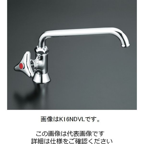 KVK 立形自在水栓(左ハンドル)300mmパイプ付 K16NDVLR30 1個（直送品