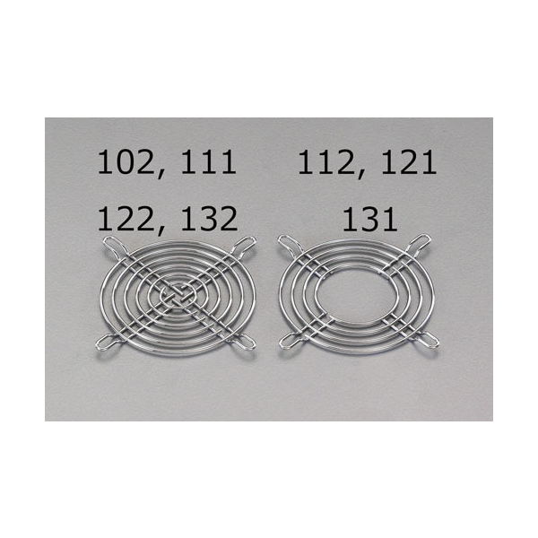 エスコ [ 92mmファン用]フィンガーガード(吸込・吐出側兼用) EA940DY-122 1セット(10個)（直送品）