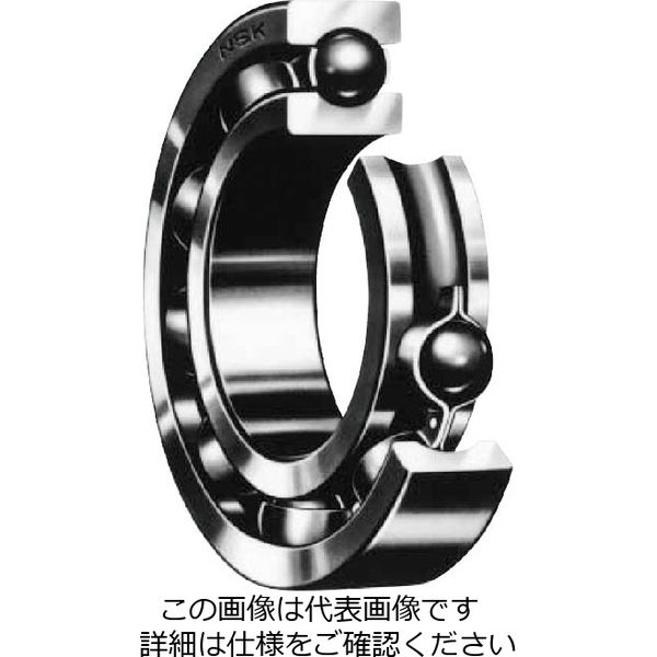 日本精工 単列深溝玉軸受 6210VV 1セット(2個)（直送品）