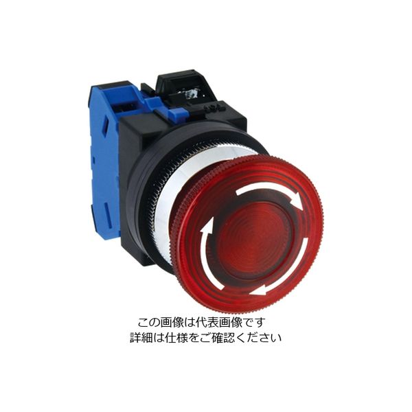 IDEC φ30 TWNシリーズ 照光押ボタンスイッチ 大形プッシュロックターンリセット形 AVLN324611DNR 1個（直送品）