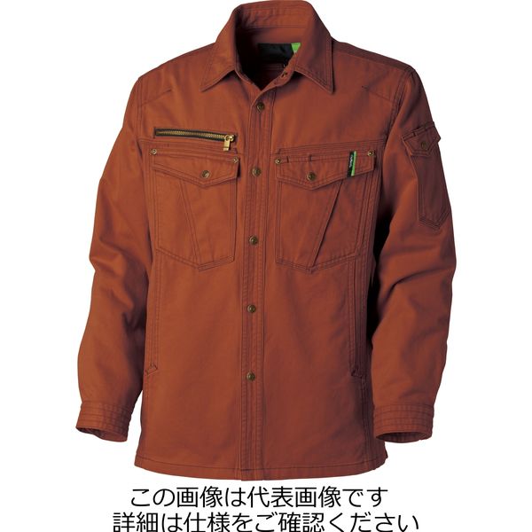 タカヤ商事 ワークシャツ ダークオレンジ 3L GC-5002-35-3L 1枚（直送品）