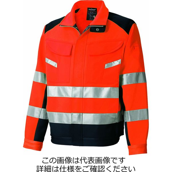 タカヤ商事 高視認性安全ジャケット オレンジ L TU-NP20-31-L 1枚（直送品）