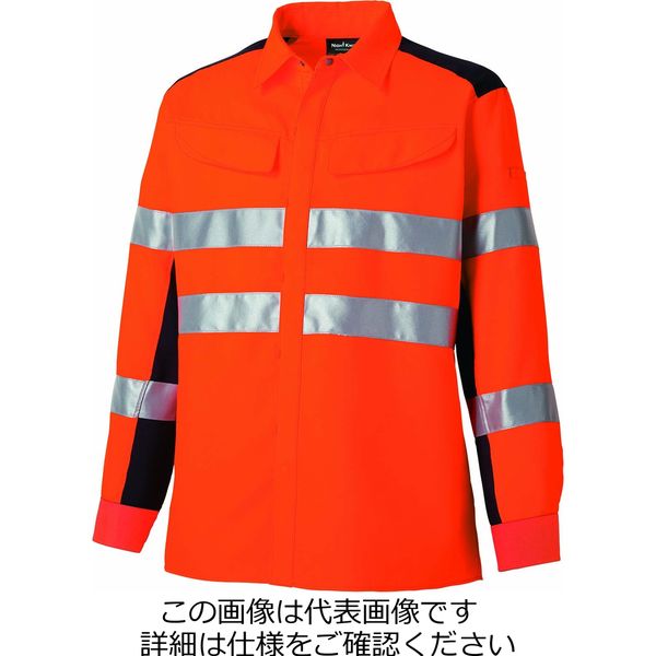 タカヤ商事 高視認性長袖シャツ オレンジ M TU-NP28-31-M 1枚（直送品）