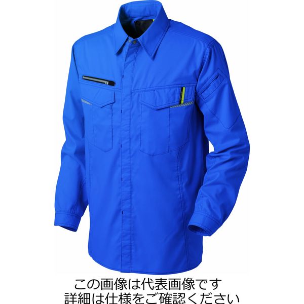 タカヤ商事 ワークシャツ(オールシーズン) ブルー 5L NK-1005-6-5L 1枚（直送品）