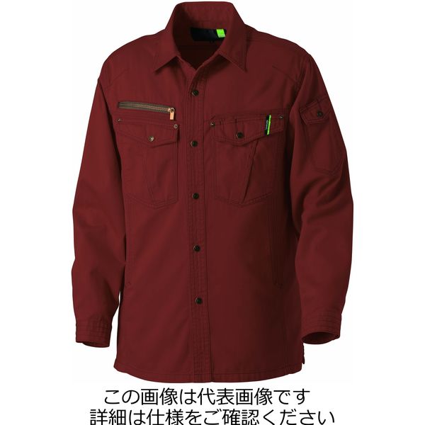 タカヤ商事 夏ワークシャツ ダークオレンジ L GC-5005-35-L 1枚（直送品）