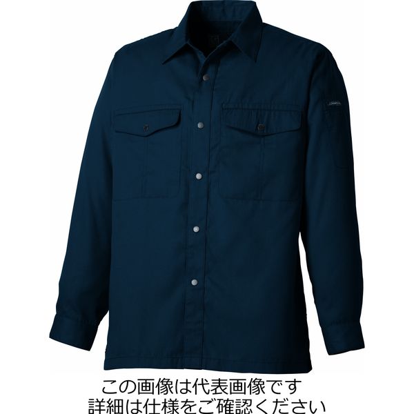 タカヤ商事 夏長袖ワークシャツ ネイビー L GC-S262-5-L 1枚（直送品）