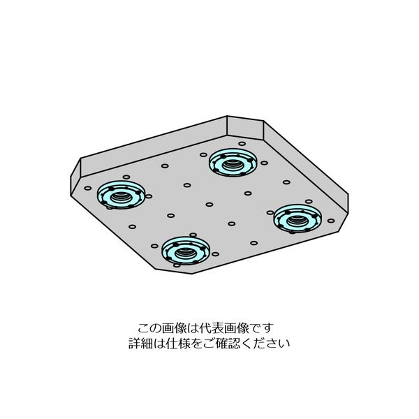 ナベヤ（NABEYA） Qロック内蔵マシンパレット（タップ穴油圧） MCQH500-50H 1個（直送品）