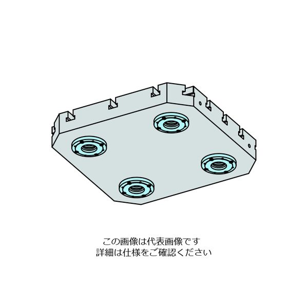 ナベヤ（NABEYA） Qロック内蔵マシンパレット（T溝油圧） MCQH630-75T 1個（直送品）