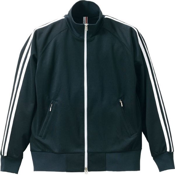 キャブ 7.0オンス ジャージラグランスリーブジャケット S ブラック/ホワイト 199501 1着（直送品） 7,492円