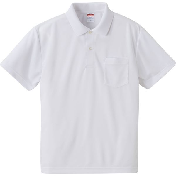 キャブ ４．１オンス ドライアスレチックポロシャツ（ポケット付） XS ホワイト CAB 591201 1 XS 1着（直送品）