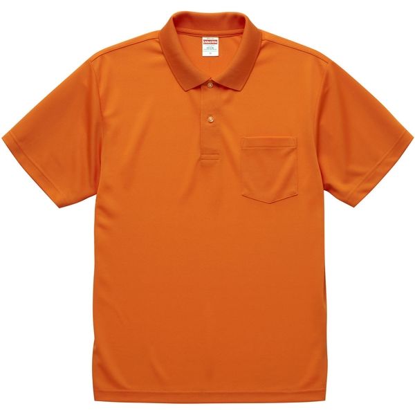 キャブ ４．１オンス ドライアスレチックポロシャツ（ポケット付） XS オレンジ CAB 591201 64 XS 1着（直送品）