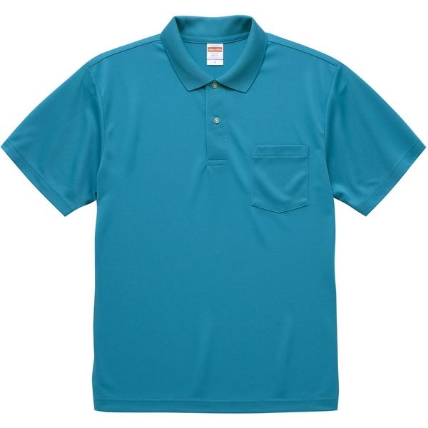 キャブ ４．１オンス ドライアスレチックポロシャツ（ポケット付） XS ターコイズブルー CAB 591201 538 XS 1着（直送品）