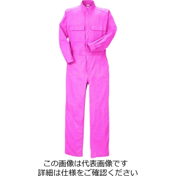 クレヒフク 綿100%ジャンプスーツ ピンク L 111-81-L 1枚(直送 クレヒフク 綿100%ジャンプスーツ ピンク L 111-81-L 1枚(直送