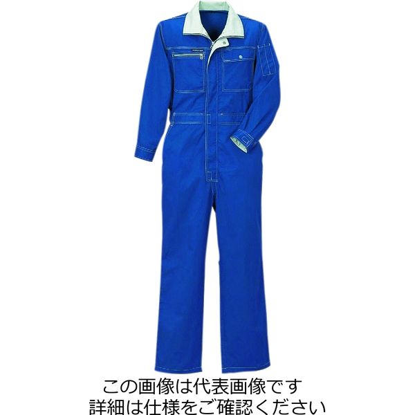 クレヒフク 夏ツナギ服 ブルー 4L 6605-30-4L 1枚（直送品） - アスクル