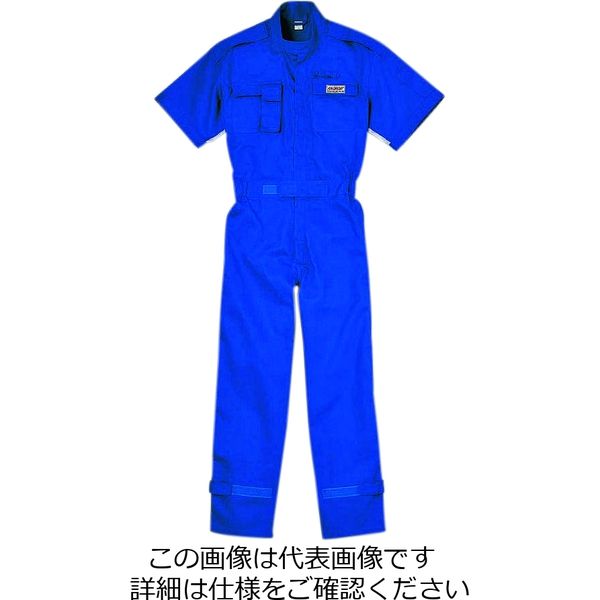 クレヒフク 綿100％半袖ピットスーツ ブルー 3L KR303-30-3L 1枚（直送品）