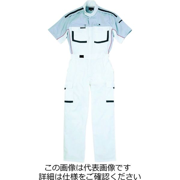 クレヒフク 薄手半袖ピットスーツ ホワイト 3L KR903-40-3L 1枚（直送 
