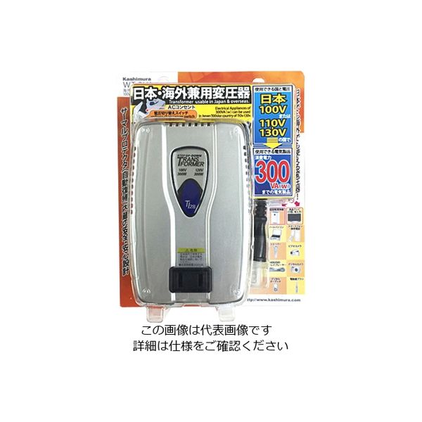 カシムラ 海外国内用変圧器100V/110ー130V/110VA WT-3UJ 1個（直送品）