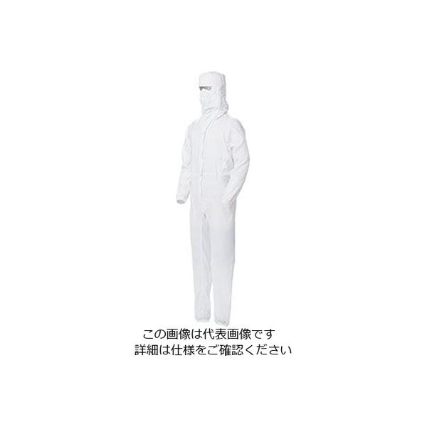 ミドリ安全 フード・マスク一体型つなぎ服 VEYS140W ホワイト 4L 3148006908 1点（直送品）