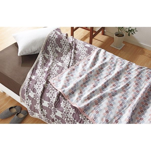 未使用　泉州産 やわらか重ね織り4重ガーゼ毛布　2枚セット　WA gauze ヨドバシ.com - ブレイヴ 和ガーゼ 泉州産 やわらか重ね織り4重