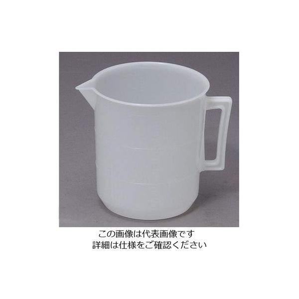 エスコ（esco） 3000ml 取手付ポリビーカー 1セット（4個） EA991KV-30（直送品）