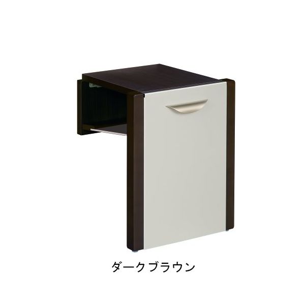 杉田エース 玄関用収納チェアー ダークブラウン 455834 1個(1脚)（直送品）