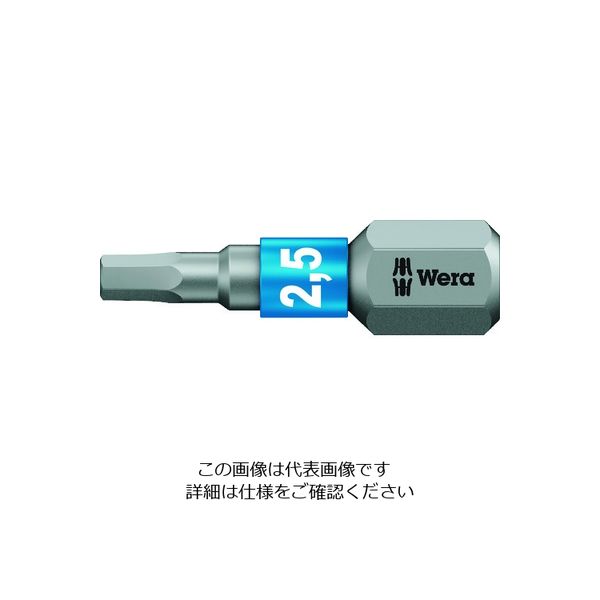Wera Werk 840/1 BTZ ヘックスプラスビット 2.5 x 25 mm 056682 1本 195-2937（直送品）