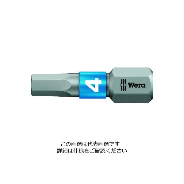 Wera Werk 840/1 BTZ HexーPlus ヘックスプラスビット 4.0 x 25 mm 056684 1本 195-2939（直送品）