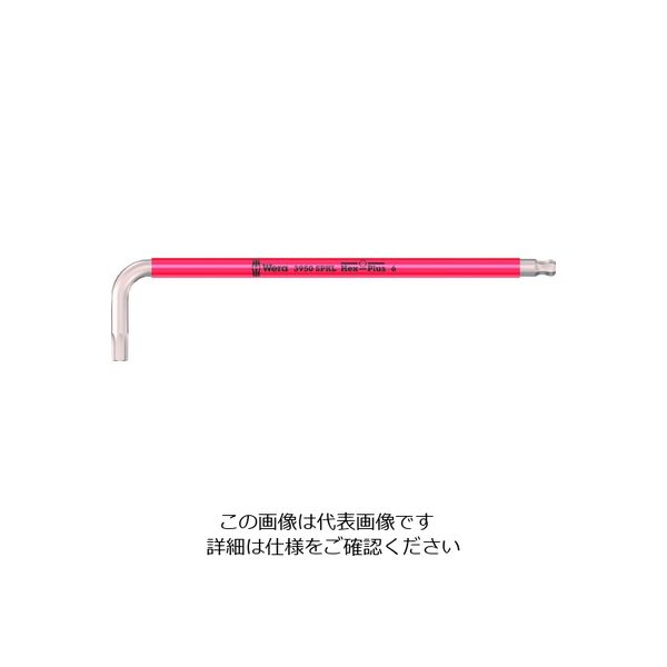 Wera Werk 3950 SPKL HexーPlus ステンレス六角レンチ 6.0 red 022666 1個(1本) 195-2907（直送品）