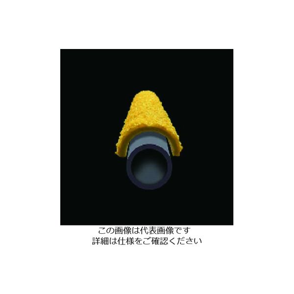 セーフラン安全用品 セーフガード はしご用滑り止めカバー Ф20×405mm ラウンド型 黄 12096 1枚 206-7824（直送品）