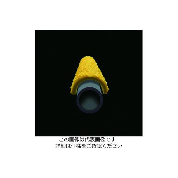 セーフラン安全用品 セーフガード はしご用滑り止めカバー Ф25×405mm ラウンド型 黄 12097 1枚 206-7825（直送品）