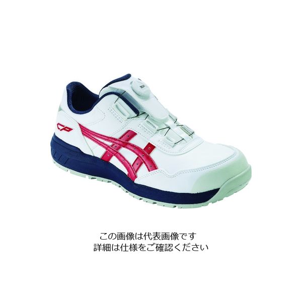 アシックス ASICS ウィンジョブCP306 BOAホワイト/クラシックレッド 24.5cm 1273A029.100-24.5 1足（直送品）