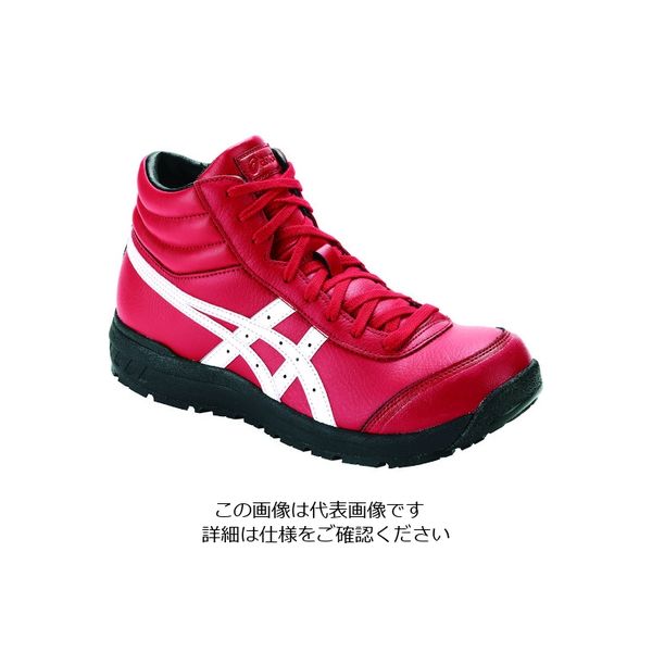 アシックス安全靴 CP301 ホワイト クラシックレッド 26.5 cm - 靴