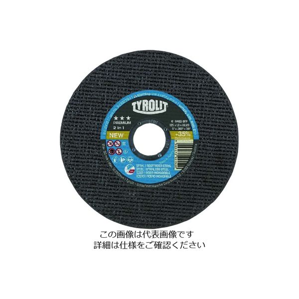 Tyrolit 切断砥石 プレミアムタイプ 125X1.6X22.23mm 34332794 1枚 195-3493（直送品）