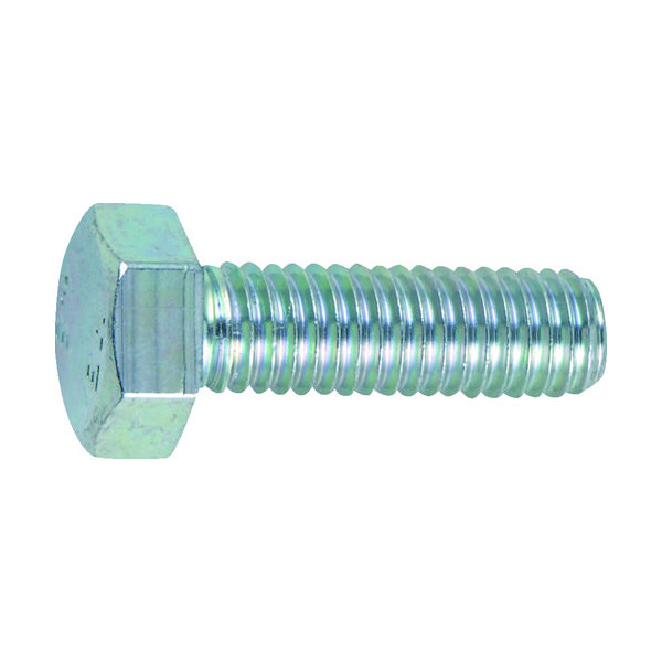 トラスコ中山 TRUSCO 六角ボルト 三価白 全ネジ M5×25 37本入 B722-0525 1パック(37本) 207-1691（直送品）