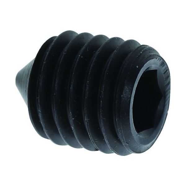 トラスコ中山 TRUSCO 六角穴付止めねじ とがり先 黒染め M12×15 8本入 B127-1215 1パック(8本) 207-2761（直送品）