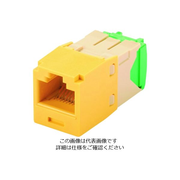 パンドウイット カテゴリ6 RJ45モジュラージャック UTP 28・30AWG TGタイプ 黄 CJT688TGYL 1個（直送品）