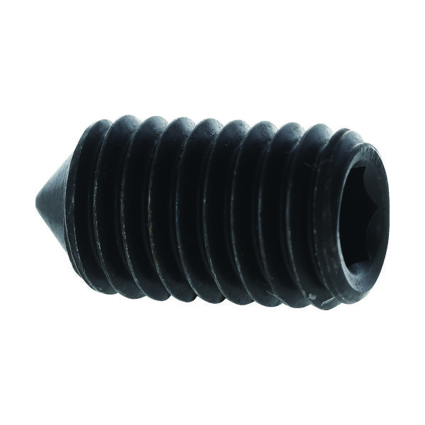 トラスコ中山 TRUSCO 六角穴付止めねじ とがり先 黒染め M8×16 23本入 B127-0816 1パック(23本)（直送品）