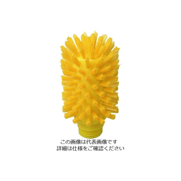 バーテック バーキュートプラス ボトルブラシ ヘッド 70mm 黄 BCPーB70Y HACCAP対応 69471314 1本(1個)（直送品）