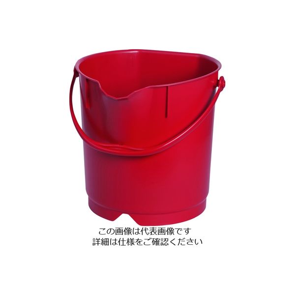 バーテック バーキュートプラス カラーバケツ 9L 赤 BCPーCB9R 69801023 1個 195-3999（直送品）