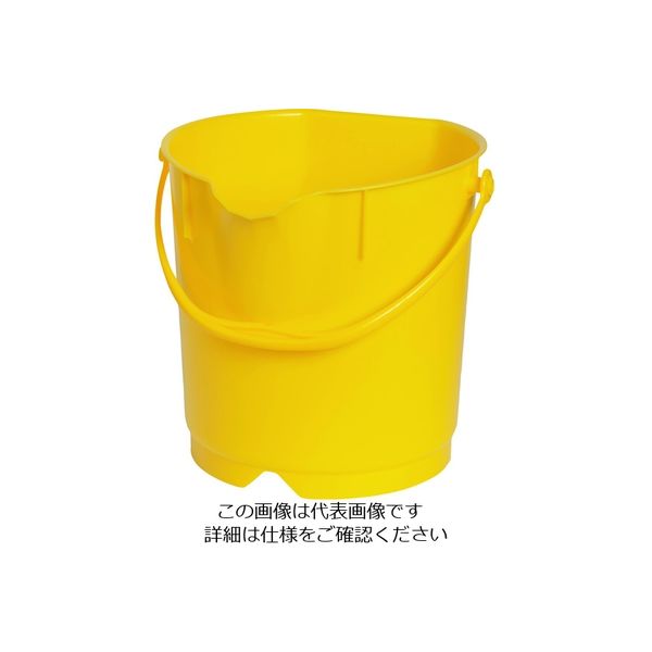 バーテック バーキュートプラス カラーバケツ 9L 黄 BCPーCB9Y 69801024 1個 195-4000（直送品）
