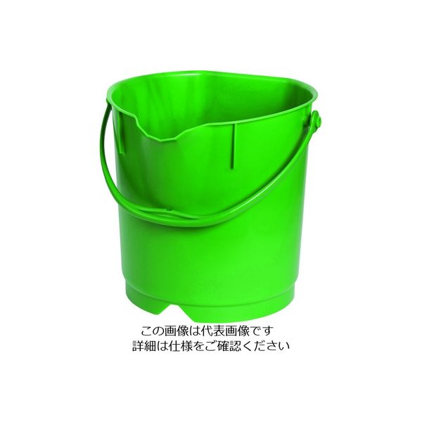 バーテック バーキュートプラス カラーバケツ 9L 緑 BCPーCB9G 69801025 1個 195-4001（直送品）