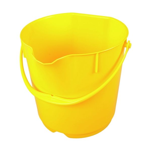 バーテック バーキュートプラス カラーバケツ 15L 黄 BCPーCB15Y 69801014 1個 195-3995（直送品）