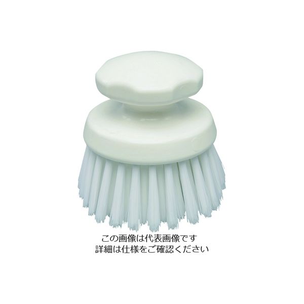 バーテック バーキュートプラス ハンドブラシ丸型 ハード白 BCPーRHSB5W 69541541 1本 201-8423（直送品）