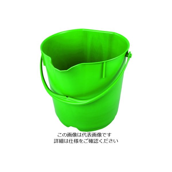 バーテック バーキュートプラス カラーバケツ 15L 緑 BCPーCB15G 69801015 1個 195-3996（直送品）